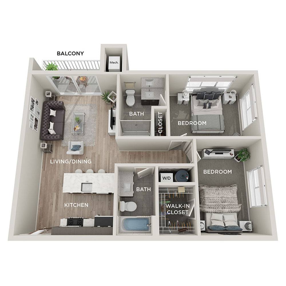 2 bedroom apartment for rent