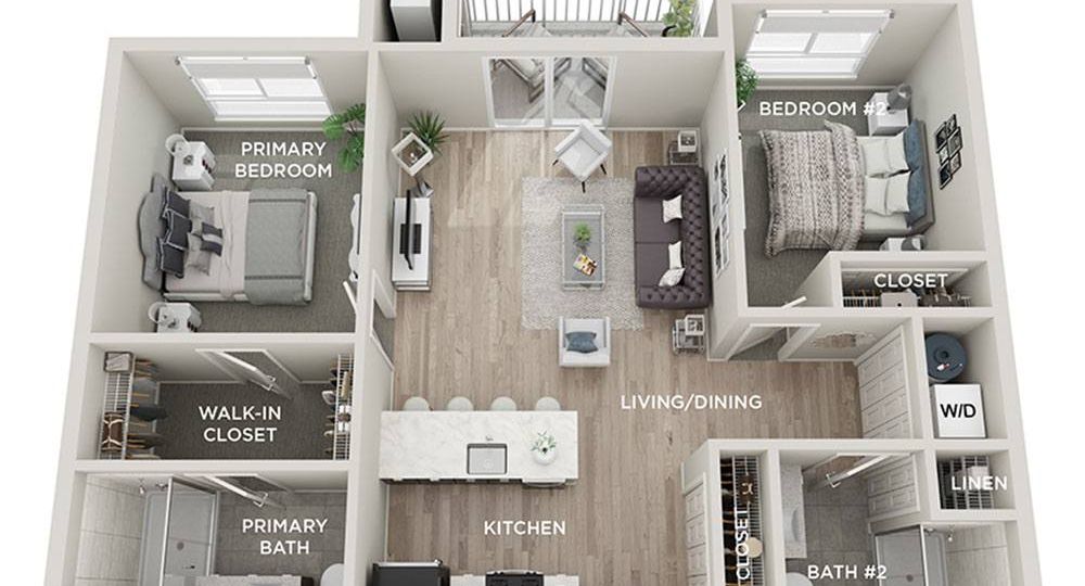 2 bedroom apartment for rent