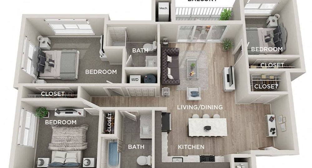 3 bedroom apartment for rent