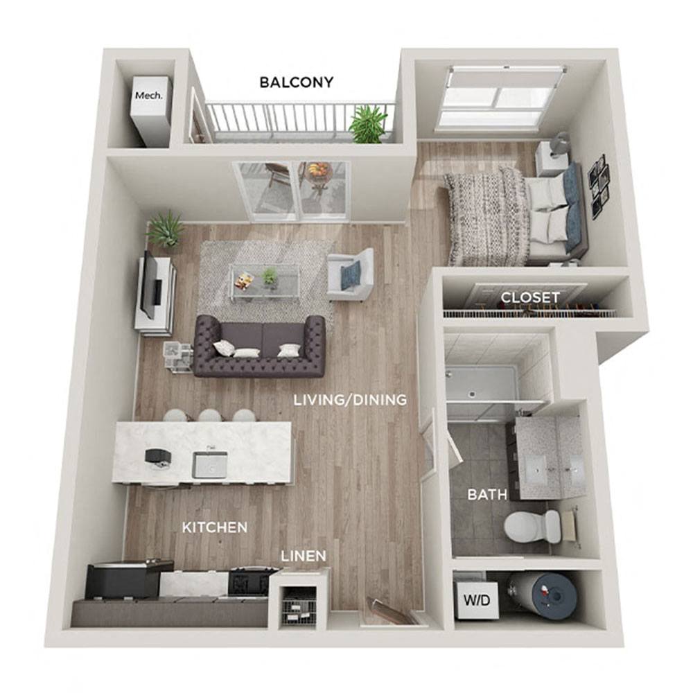 0 bedroom apartment for rent