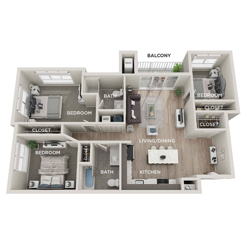 3 bedroom apartment for rent